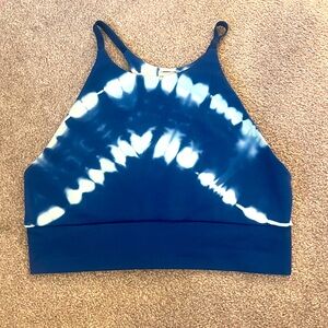 Joy Lab Blue tie dye sports bra size S